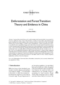 Deforestation and Forest Transition: Theory and Evidence in China