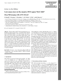 NGC 3603? Deep NIR Imaging with ANTU/ISAAC