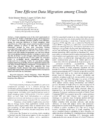 Time Efficient Data Migration Among Clouds