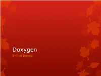 Doxygen Britton Dennis Used For