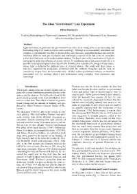 "Gravitational" Lens Experiment