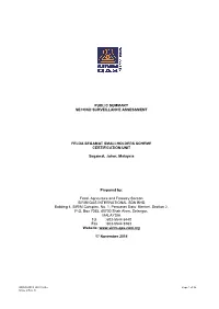 Public Summary Second Surveillance Assessment