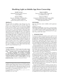 Shedding Light on Mobile App Store Censorship