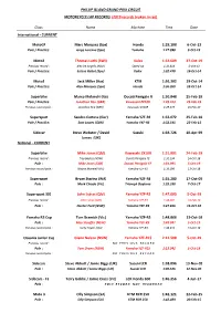 View Current Lap Records