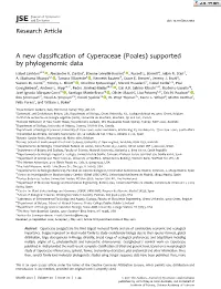 A New Classification of Cyperaceae (Poales)