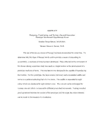 ABSTRACT Designing, Constructing, and Testing a Second-Generation