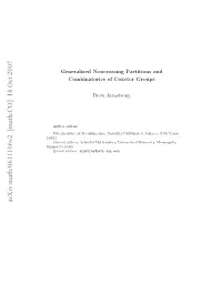 Arxiv:Math/0611106V2 [Math.CO] 18 Oct 2007