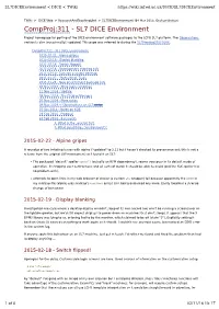 Compproj:311 - SL7 DICE Environment