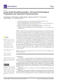 Grape Seeds Proanthocyanidins: Advanced Technological Preparation and Analytical Characterization