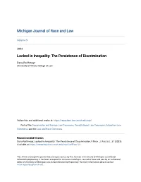 Locked in Inequality: the Persistence of Discrimination