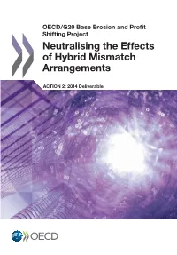 Neutralising the Effects of Hybrid Mismatch Arrangements