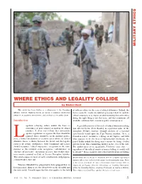 Where Ethics and Legality Collide