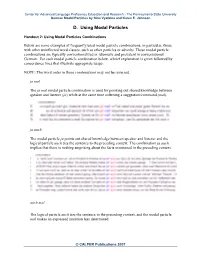 D. Using Modal Particles