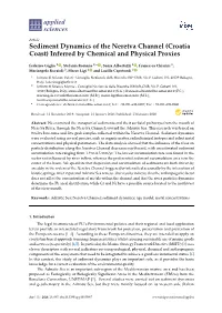 Sediment Dynamics of the Neretva Channel (Croatia Coast) Inferred by Chemical and Physical Proxies