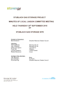Stublach Gas Storage Project Minutes