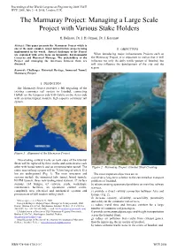 The Marmaray Project: Managing a Large Scale Project with Various Stake Holders