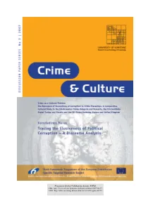 Tracing the Elusiveness of Political Corruptiona Discourse Analysis