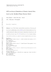GPU-Accelerated Simulation of Massive Spatial Data Based on The