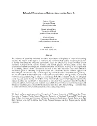 Influential Observations and Inference in Accounting Research