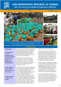 IOM's Early Recovery and Resilience Programme in North Kivu