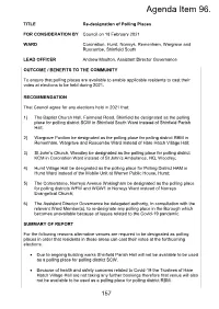 Re-Designation of Polling Places PDF 290 KB