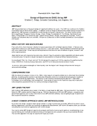 Design of Experiments (DOE) Using JMP Charles E