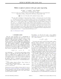 Hidden Exceptional Symmetry in the Pure Spinor Superstring