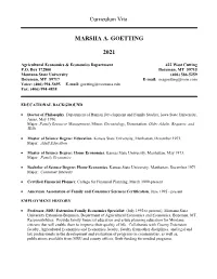 Marsha A. Goetting 2021