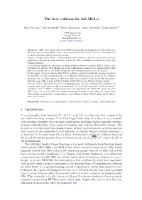 The First Collision for Full SHA-1