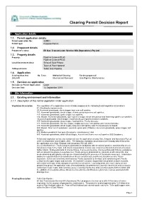 Clearing Permit Decision Report