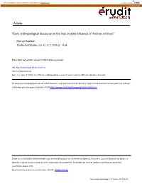 Early Anthropological Discourse on the Inuit and the Influence of Virchow on Boas"
