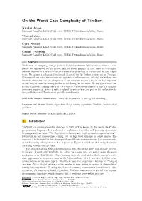 On the Worst-Case Complexity of Timsort