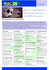 RISC OS Promotional Brochure A4 Version