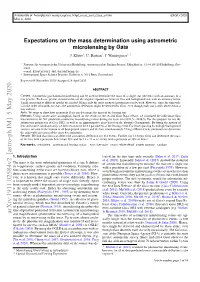 Expectations on the Mass Determination Using Astrometric Microlensing by Gaia J