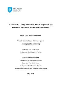 Istnanosat-1 Quality Assurance, Risk Management and Assembly, Integration and Verification Planning