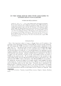 On the Mixed Hodge Structure Associated to Hypersurface Singularities