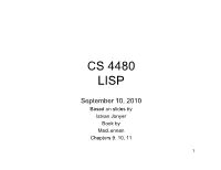 Cs 4480 Lisp