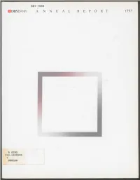 Dbsbank a N N U a L R E P O R T 198 5