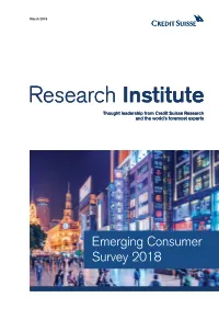 Emerging Consumer Survey 2018 Editorial