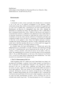 Restatements