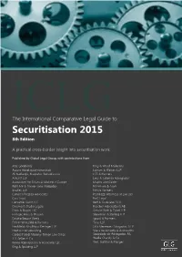 Securitisation 2015 8Th Edition