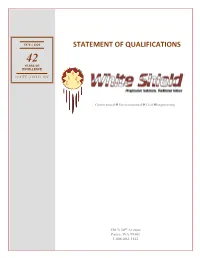 Statement of Qualifications