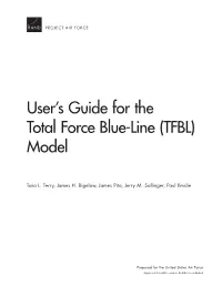 User's Guide for the Total Force Blue-Line