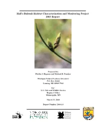 Hall's Bulrush Habitat Characterization and Monitoring