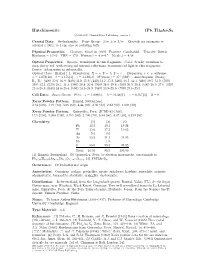 Hutchinsonite (Pb, Tl)2As5s9 C 2001-2005 Mineral Data Publishing, Version 1