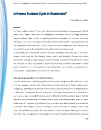 Is There a Business Cycle in Guatemala?