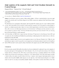 Joint Analysis of the Magnetic Field and Total Gradient Intensity in Central Europe Maurizio Milano 1, Maurizio Fedi 2, J