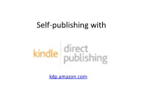Self-Publishing With