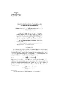 Supremum Distribution of Bessel Process of Drifting Brownian Motion