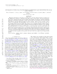 Arxiv:1607.03487V1 [Astro-Ph.GA] 12 Jul 2016 Group (LG) Seem to Quench the Dwarfs (E.G., Einasto Available from HST Allows Resolving Their Stellar Popu- Et Al